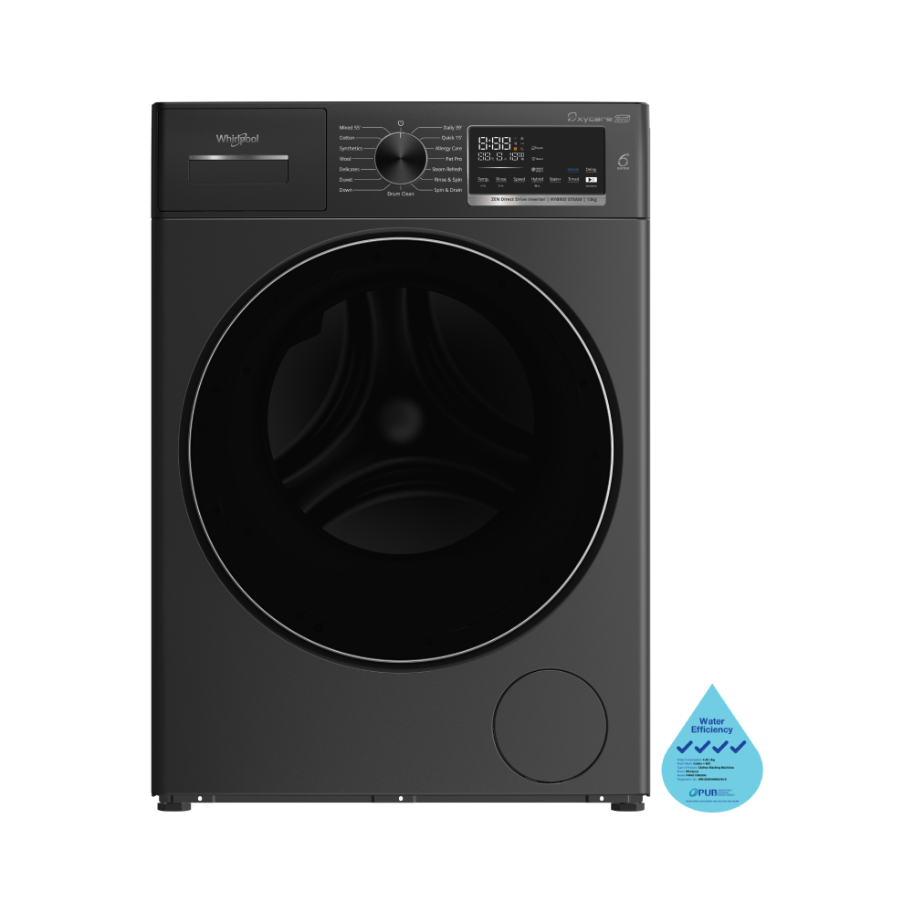 13kg Oxycare Evo Front Load Washer - Whirlpool Singapore
