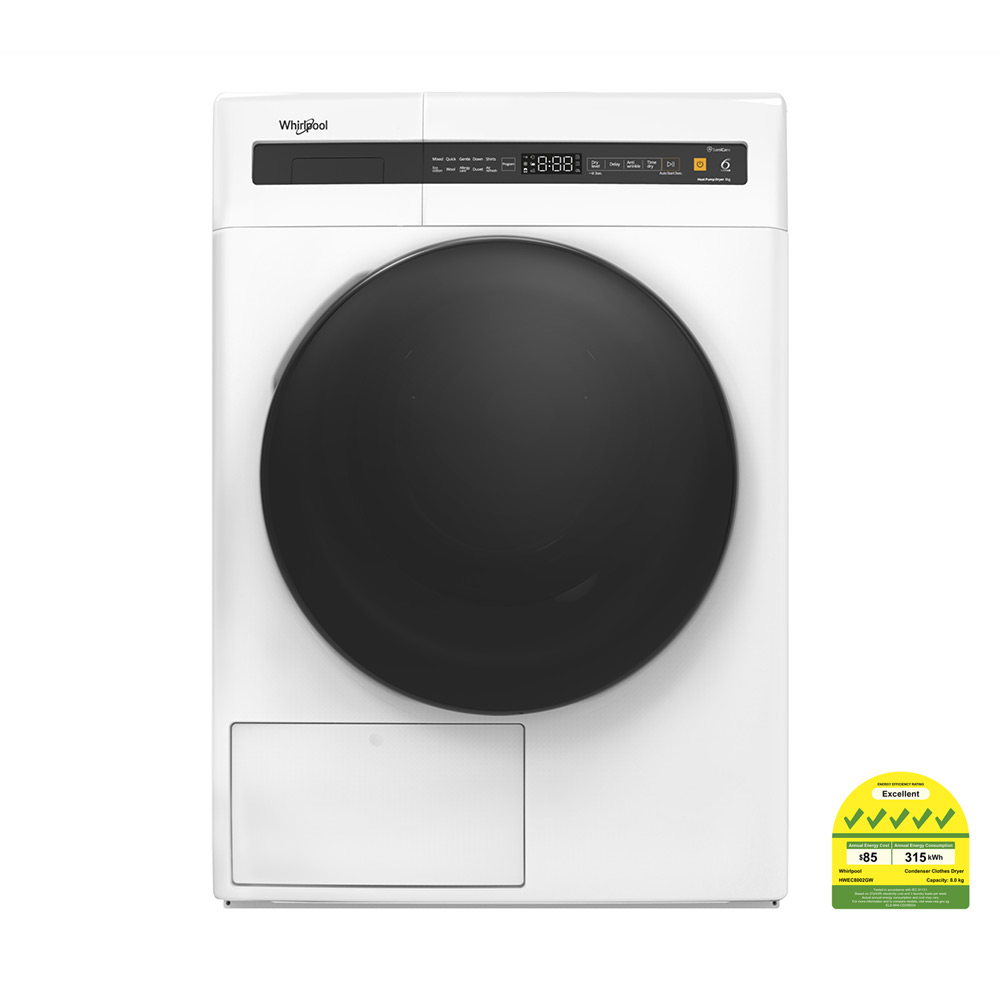 8.0kg SaniCare Heat Pump Dryer - Whirlpool Singapore