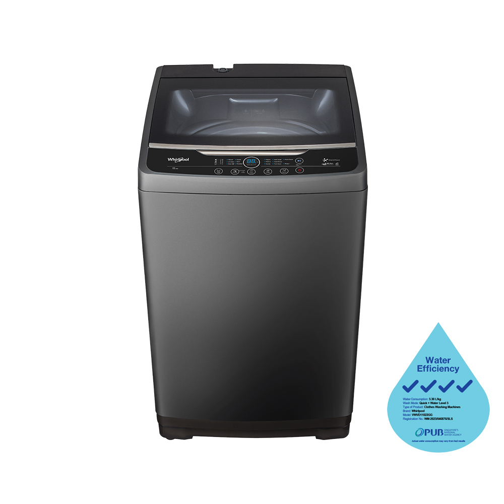 11.0 kg StainClean Direct Drive Top Load Washer - Whirlpool Singapore