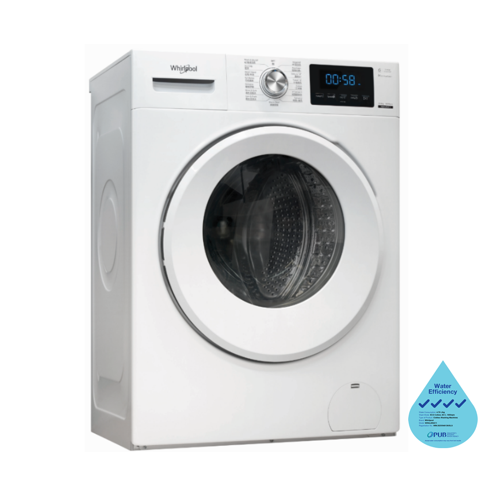 8.5/6kg PureCare+ Front Load Washer Dryer - Whirlpool Singapore