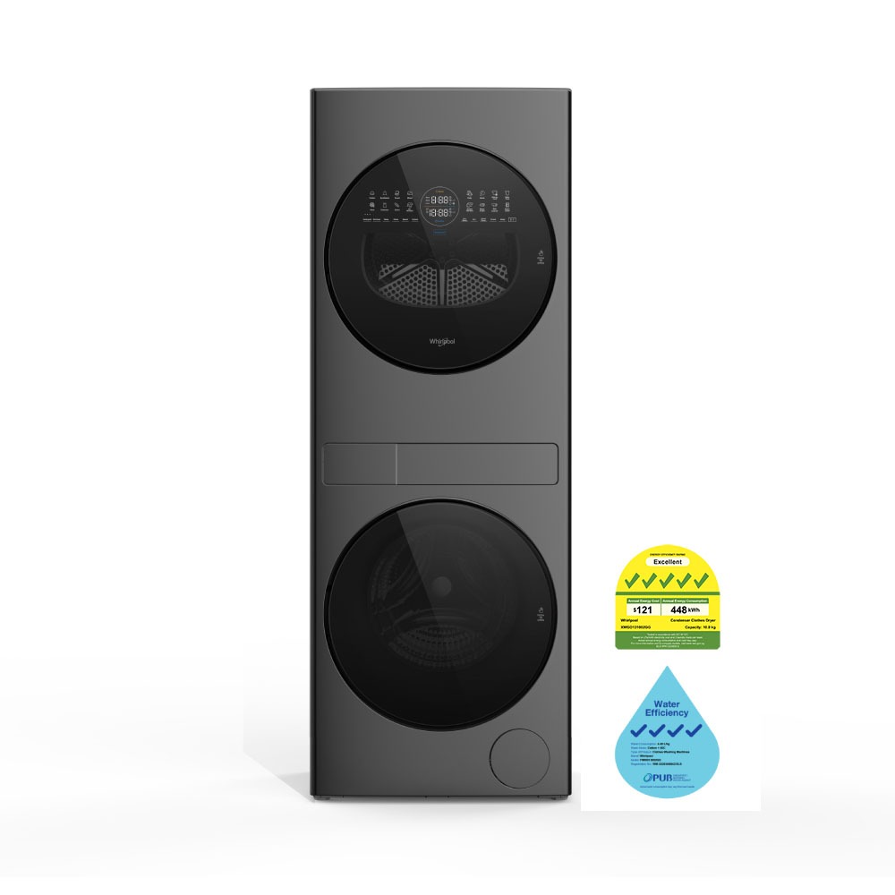 13/10kg Intelli-Care Laundry Tower - Whirlpool Singapore
